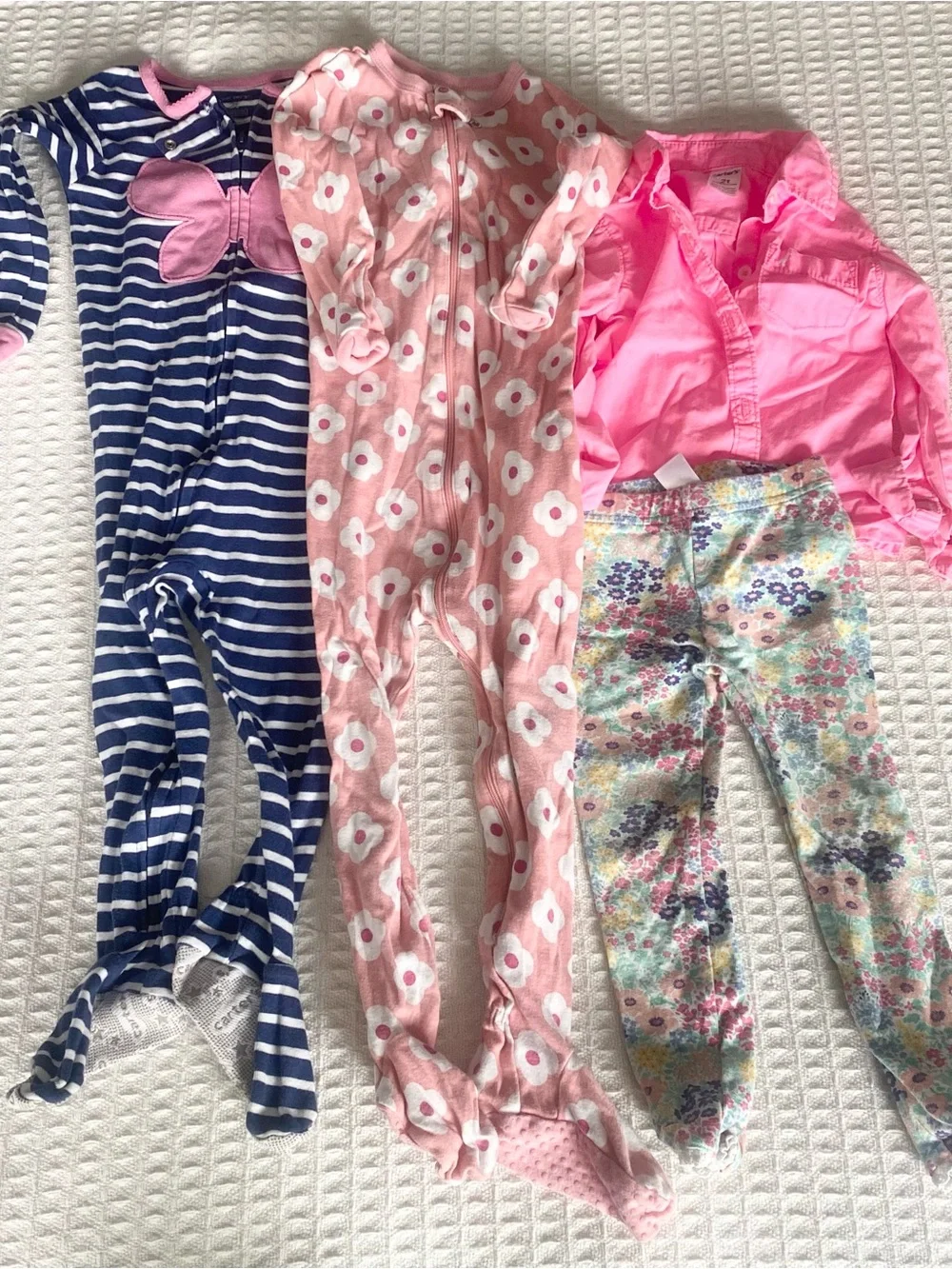 Carters girls sleepwear and clothing set size 2T